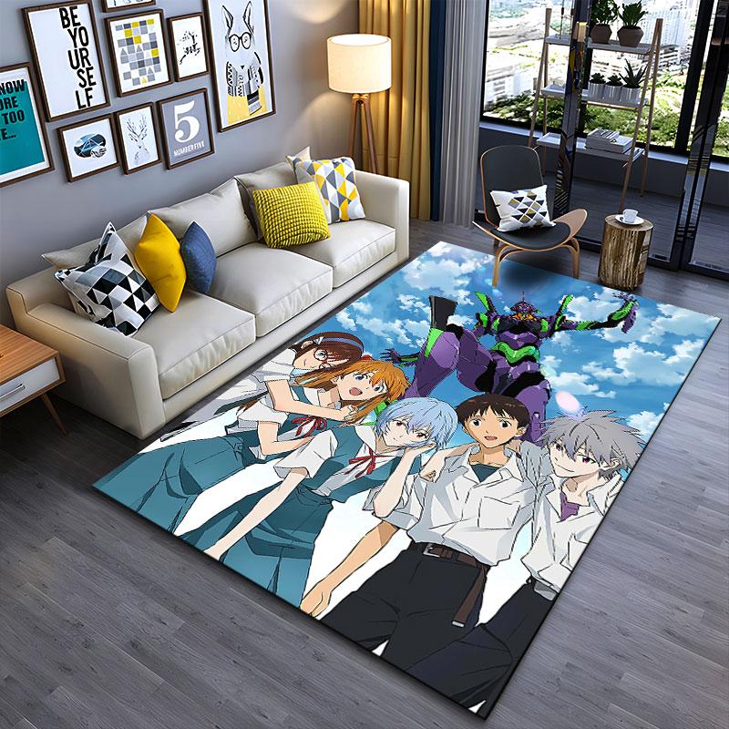 Anime Robot and Teen Characters Suitable As a Non-slip Mat for the Living Room or Bedroom Sofa