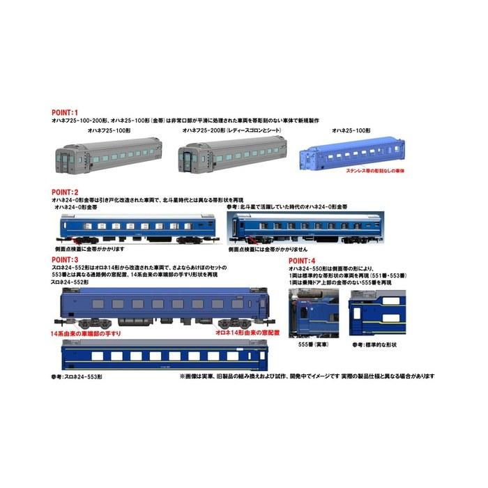 TOMYTEC TOMIX N Gauge JR 24 Series Akebono Set Railway Model Passenger Car 97611 1/150
