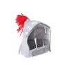 Soft Fabric Cat Samurai Helmet Hat Adjustable Strap Kitten Headgear  Pet Festival