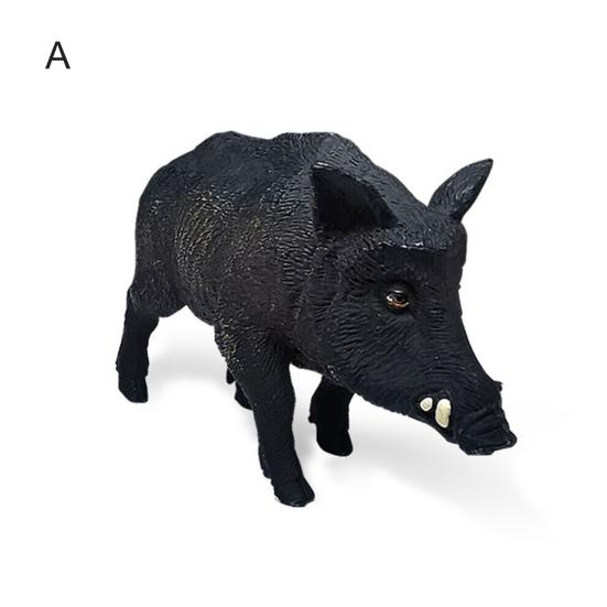 Wild Boar Figurine Lovely Creative Vivid Wild Animal Wild Boar Model for Decoration