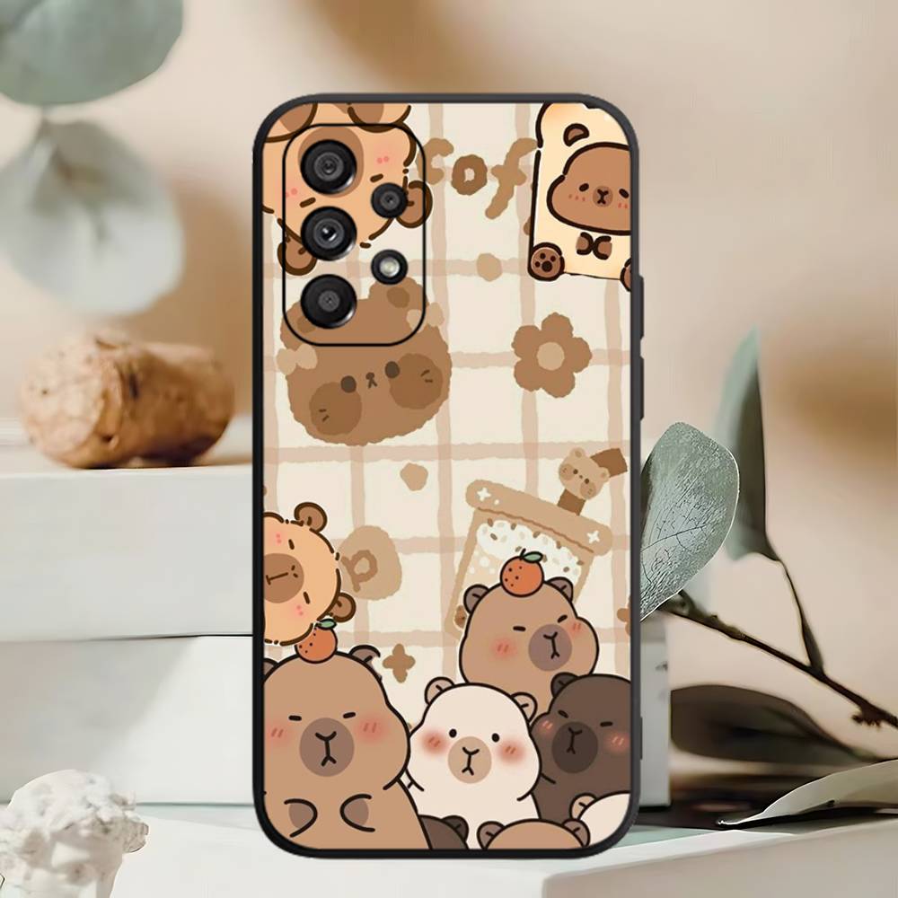 

Cute Capybara Phone Case For Samsung A 52 53 21 32 13 12 71 31 51 40 72 73 70 22 42 50 30 20 21 Shell Samsung A42 5G