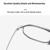 IP Electroplating Pure Titanium Men Eyeglasses Optical Prescription Myopia Customized Frame Large Face Ultralight Eyewear