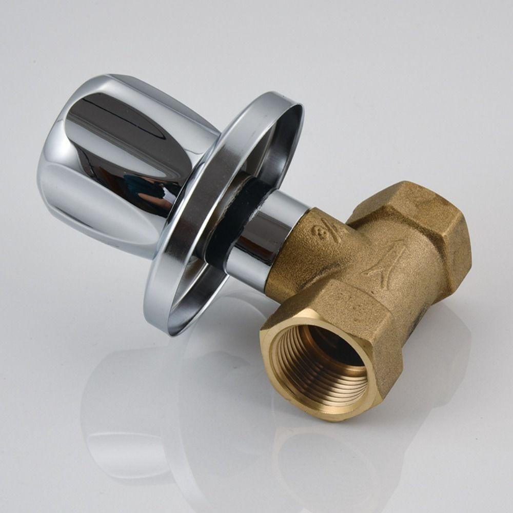 

1/2 3/4 Shower Stop Valve Brass Quarter Turned /Full Turned Solar Switch Water Valve Open Quickly Water Pipe Accessor B 1-2