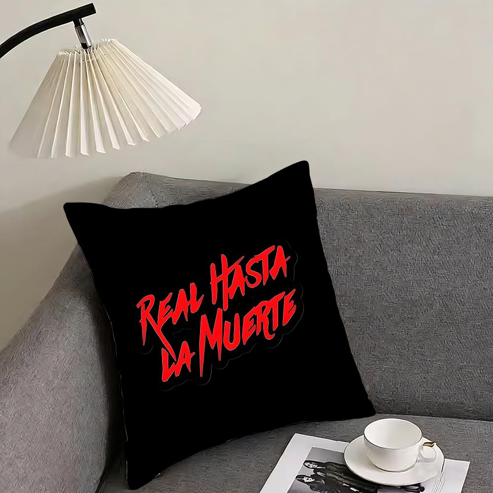 HHasta La MMuerte Hot Cushion Cover Pillowcase Ultra Soft Skin Friendly Fabric Cloud Like Comfort Concealed Zipper