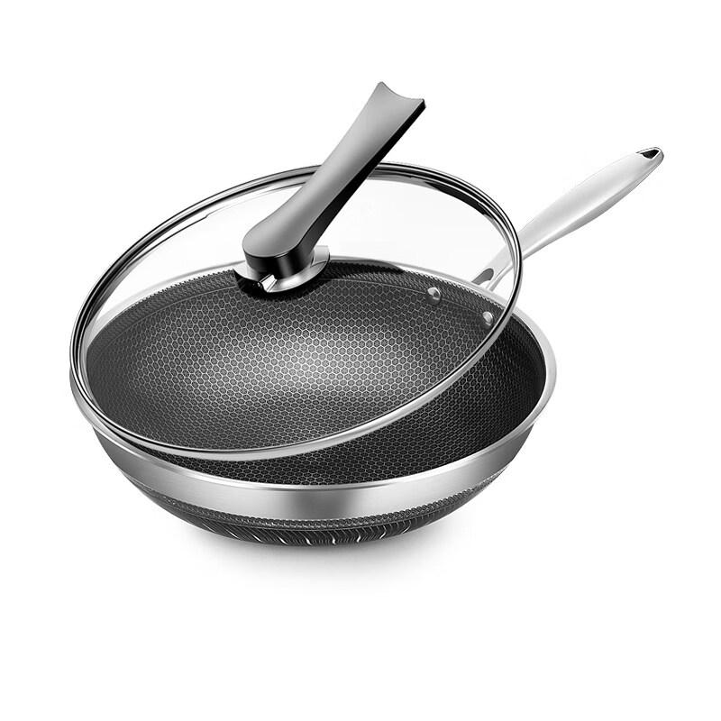 40cm Deep Stone Non-stick Wok with Lid
