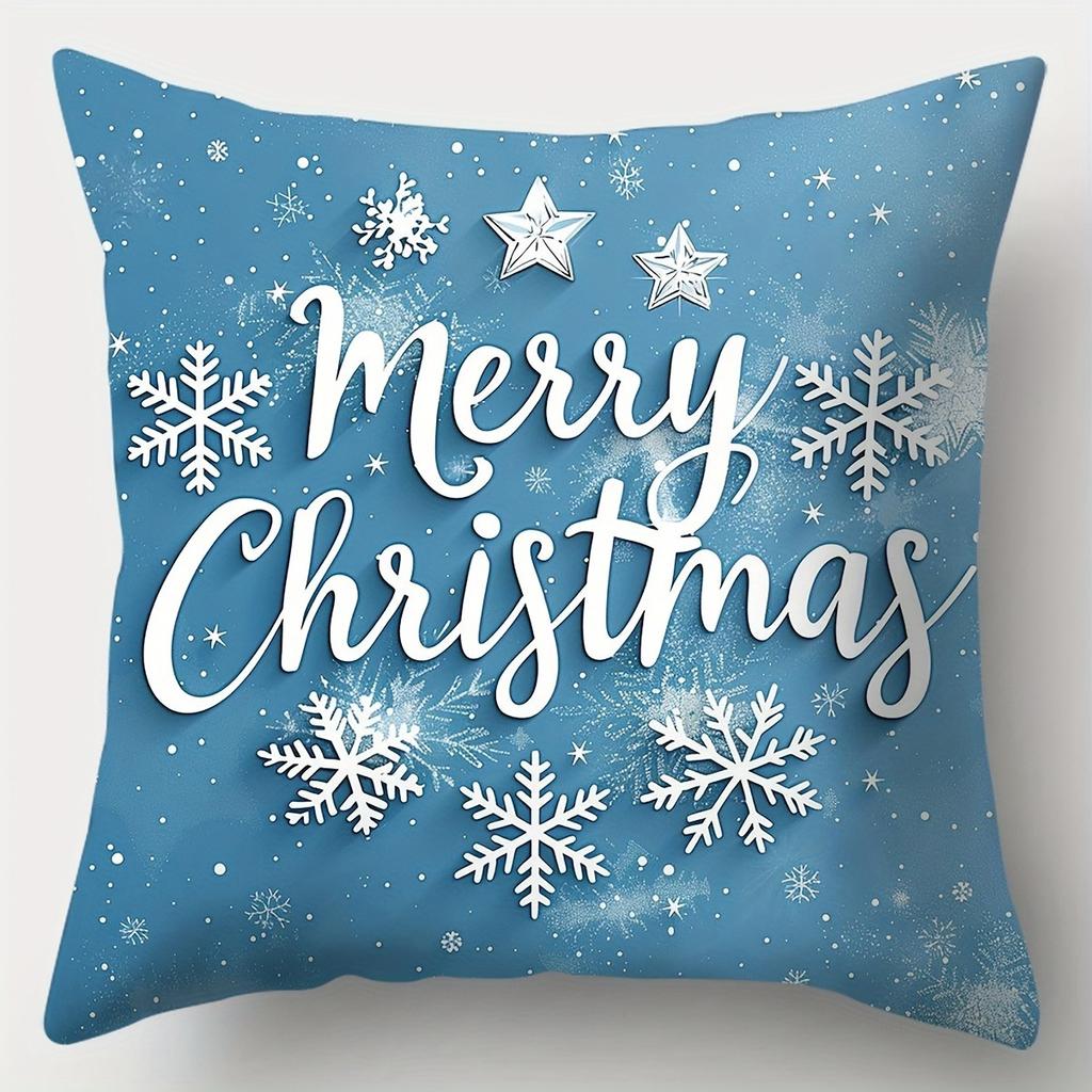 Merry Christmas decoration pillow cover Christmas Tree color ball pattern living room Sofa cushion cover room home decoration