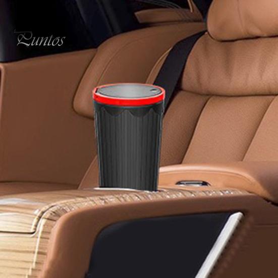 Car Trash Can Bin with Lid Vehicle Garbage Can Cup Holder Car Organizers And Storage for Front Seat Accessories
