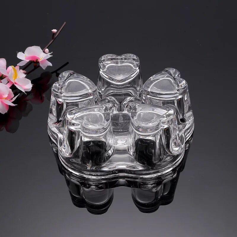 High-Temperature Resistant Glass Teapot Set with Thickened Borosilicate Teacups for Kung Fu Tea.