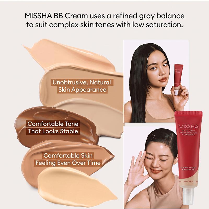 MISSHA M Perfect Cover BB Cream Pro SPF42 PA+++ 50ml (4 Options)