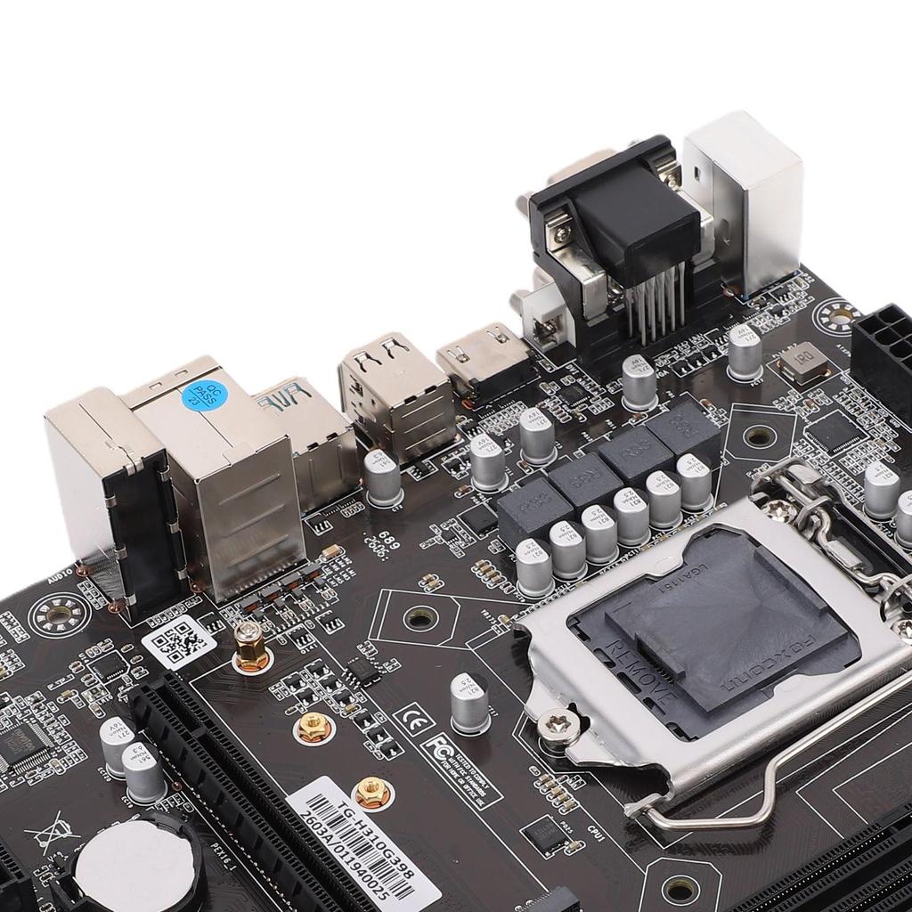 H310 LGA1151 Desktop Computer Motherboard, Micro ATX DDR4 Gaming Motherboard, NVMe M.2, 6Gb, USB 3.0, DVI, HDMI, VGA Interfaces
