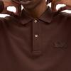 Coach FW25 Ribbed Cuff Long Sleeve Polo Shirt Men Tops CCQ18-BRN