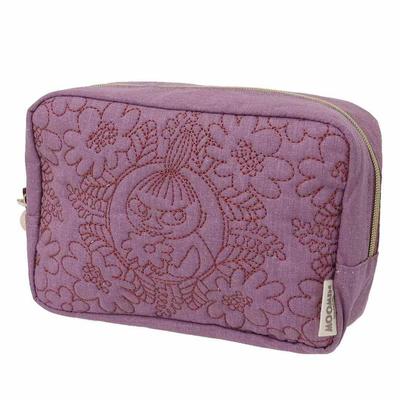 Marushin MOOMIN Quilted Pouch Purple Cosmetic Accessory Case for Women