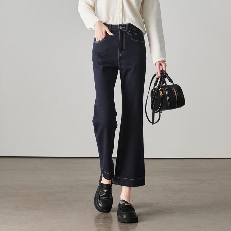 SOFSIL Women s High-Waist Micro-Flare Jeans M
