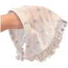Delicate Lace Patterns Vintage Lace Hairband Plaid Triangle Scarf