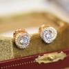 Leopard Diamond Studded Earrings, Round Earrings, Hot Selling, Highest Version On the Market, 925 Pure Silver Needle, Original Asian Gold Material