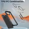 For Magsafe Magnetic Wireless Charging Metal Bumper Phone Case For iPhone 16 Pro Max E 14 11 12 13 15 Pro Max Hard PC Back Cover