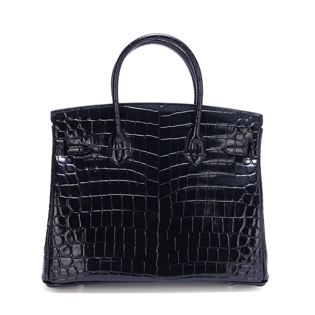 Nova bolsa de mão de couro da moda, couro envernizado brilhante, padrão de jacaré, bolsa de ombro mensageiro com fivela prateada