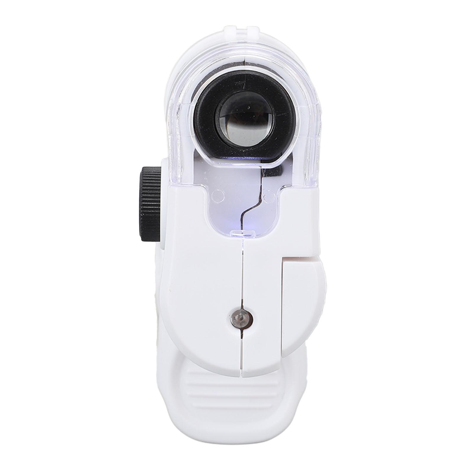 

Мини мобильный телефон микроскоп 60X зум микроскоп увеличительное стекло светодиодный УФ-свет мини мобильный телефон