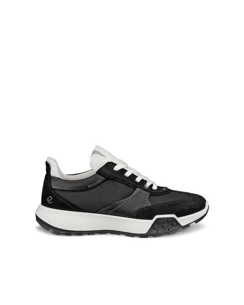 ECCO Damen Retro Leder Casual Sneaker Stiefel, Schwarz/Schwarz/Schwarz/Weiß, Größe 23.0 cm, 3E