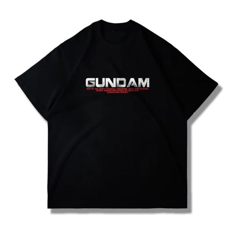 2026 Gundam Graphic T Shirts Unisexs Clothing Summer Y2k Clothes Women Short Sleeve Tee Casual Anime Streetwear Clothing Tops Ins