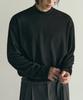 ROTEMBER Layered Mock Neck Knit T-Shirt [Black]