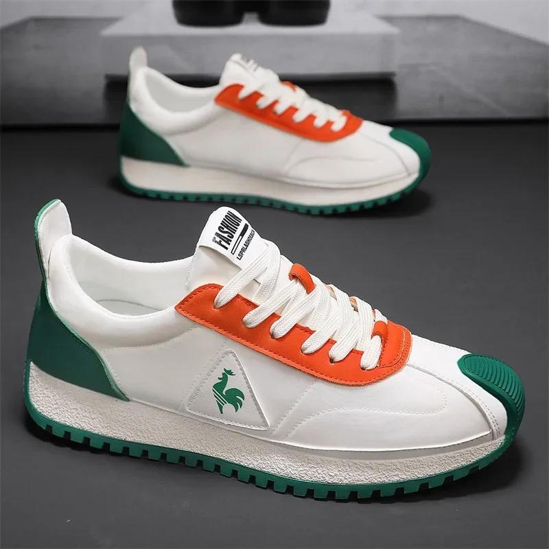 

Кроссовки повседневные мужские ретро кроссовки модные микрофибровые кожаные ткани дышащие высокие увеличенные плоские платформы спортивные туфли 43