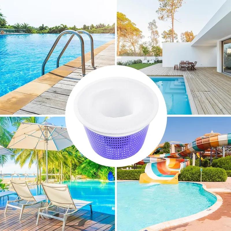 Pool Skimmer Socks, 5/10pcs Nylon Mesh Filter Socks for Skimmer Baskets, Swimming & Ground Pool Cleaning Accessories, Household