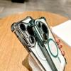 Applicable to Huawei mate70PRO mobile phone case airbag magnetic suction P80pro + electroplated four corners anti-drop mt40 protective case