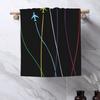 Rainbow airplanes flying on eachother Soft Face Towel Quick Dry Pool Bath Cotton Towels Absorbent Quick