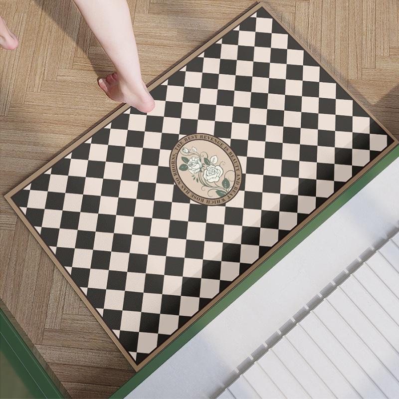 Rychleschnoucí koupelnová předložka z křemeliny: Měkký, Vodu Absorbující, Protiskluzový, Nečistotám Odolný Podlahový Koberec.