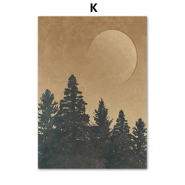 Desert Cowboy Canvas Painting Wall Decoration Sunset Bobcat Posters and Prints Interior Painting No Frame