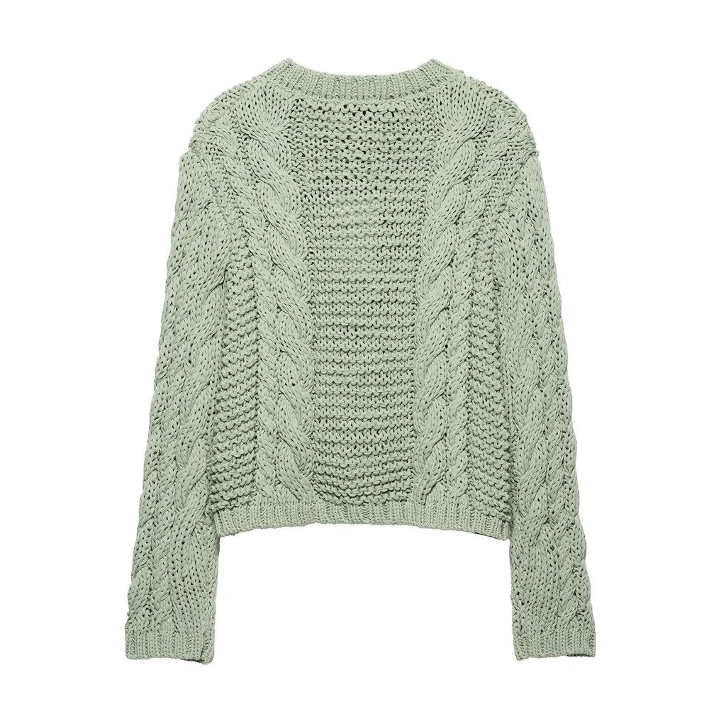 European & American Style Floral Button Women's Knit Cardigan - Soft & Cozy, Short Design for Early Spring 2025.
