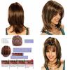 Luxurious Long Curly Synthetic Blonde Lace Front Wig In Ombre Brown For Women