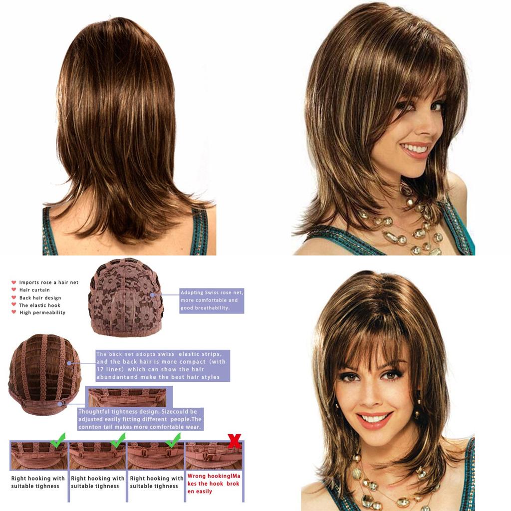 Luxurious Long Curly Synthetic Blonde Lace Front Wig In Ombre Brown For Women