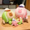 Cartoon Round Sports Capybara Keychain Tennis Kapibala Doll Baseball Doll Girlfriend Gift