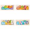 Wooden Childrens Puzzle Board With Animal Illustrations For Early Education And Cognitive Development