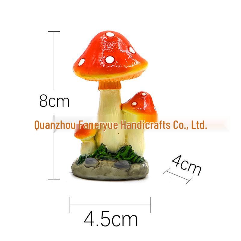 

Mushroom Micro Landscape Resin Garden Ornament