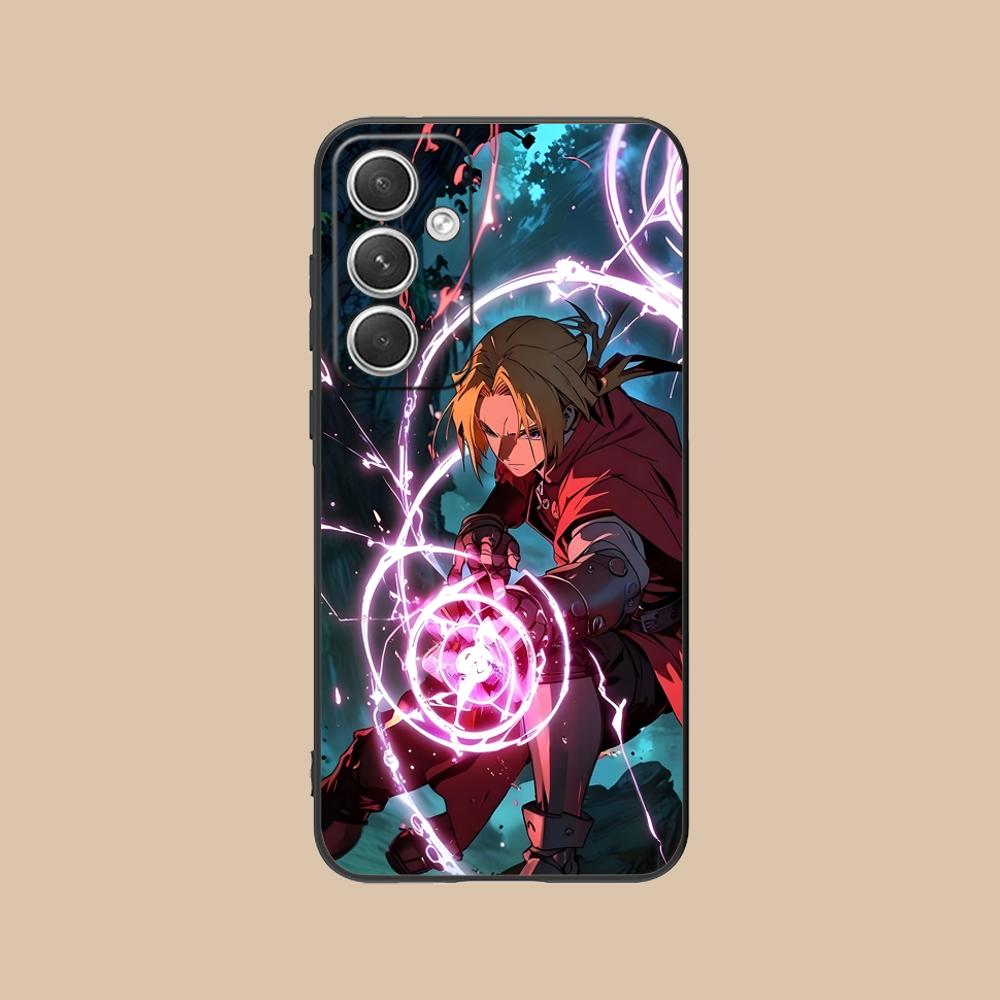Custodia per Telefono Cellulare Fullmetal Alchemist per Samsung Galaxy S25 S24 S23 S22 S21 S20 Note20 Plus FE Ultra Stampa a Colori Cellulari