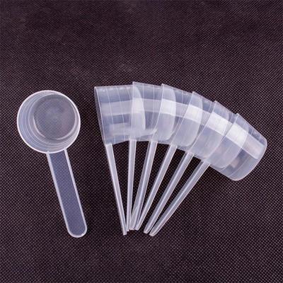 Flat Bottom Graduated Measuring Spoon 40ml Transparent Plastic, Individually Packaged for Precision Measurement