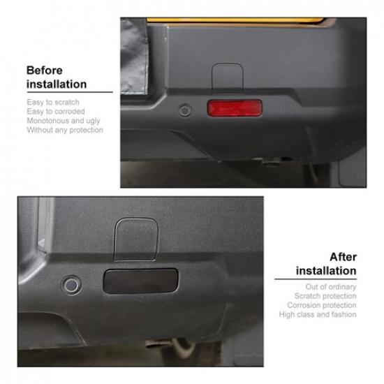 Smoked Black Rear Back Left&Right Fog Light Cover Trim For Ford Bronco Sport 21+