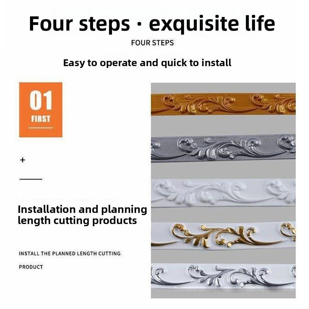 Self-Adhesive Self Adhesive Wall Sticker Soft Line Waterproof Baseboard Home Improvement