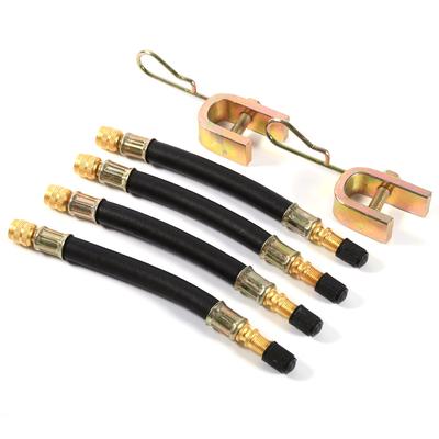 4x 140mm Flexible Tyre Valve ExtensionTire Wheel Truck Transit Adaptor   Clamps