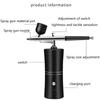 Portable Airbrush Kit Wireless Air Brush With Compressor Electrical Handheld Spray Gun Coloring Tattoo Graffiti Graphic Model