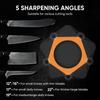 New Rolling Knife Sharpener Five-Sided Sharpening Stone12/15/17/19/22Degree Magnetic Angle Chef Roller Sharpening Kitchen Knives
