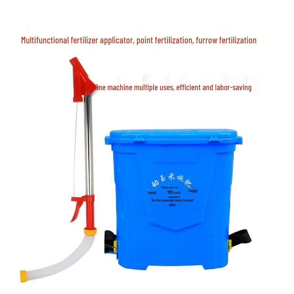 Stainless Steel Manual Corn Fertilizer Applicator for Soil Topdressing and Sidedressing