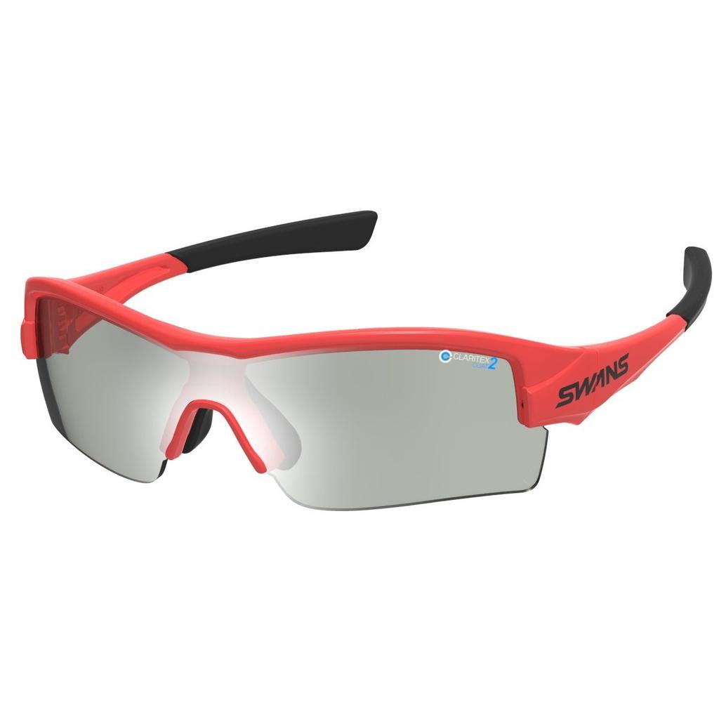 SWANS Sports Sunglasses Strix H Water Repellent + Mirror Lens Model STRIX H-3602 OR Blood Orange X Blood Orange X Black