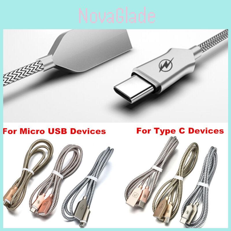 Zinc 24a Alloy For Iphone Micro Usbtypec Fast Charging Charger Data Cord Cable