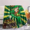 St. St. Patrick's Day Flanelldecke mit Aufdruck, Hohe Qualität, Bequem für alle Jahreszeiten, Heimdekoration, Wärme und Komfort