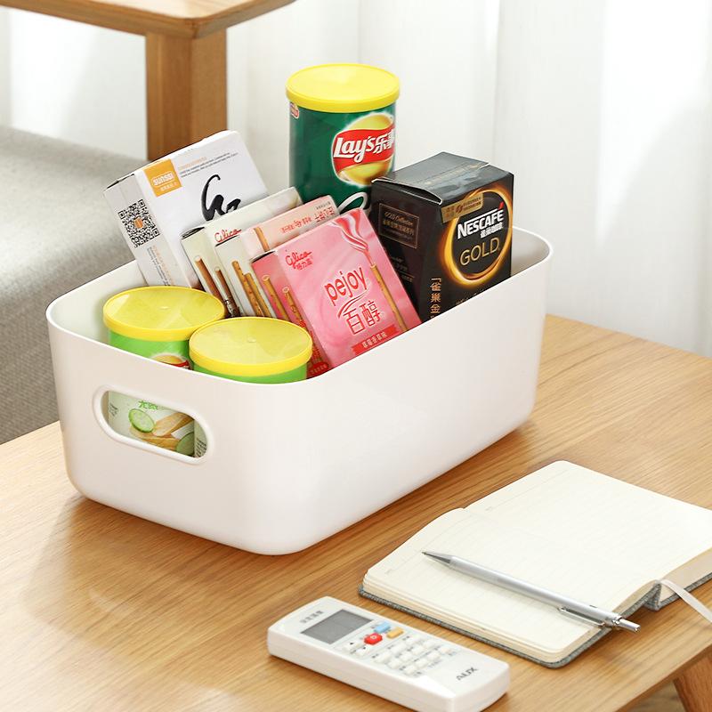 Schreibtischaufbewahrungsbox Kosmetikaufbewahrungsbox Küchenschublade Allerlei Plastikbox Rechteckige Ordnungsbox Snackkorb