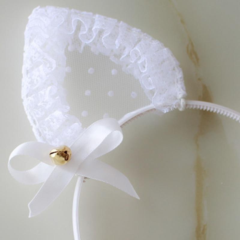 Women Girls Cute Cartoon for Cat Ears Shaped Headband Multi Color Hair Hoop Makeup Wash Face Christmas Party Headpiece
